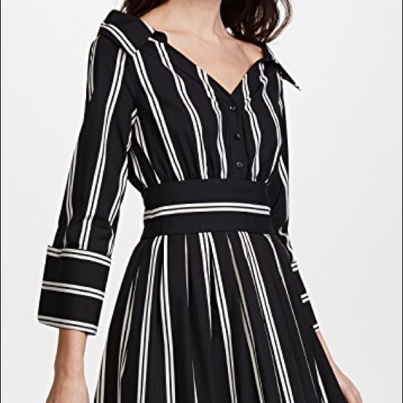 New with Tags - Alice & Olivia Mod Pinstripe Dress - Picture 4 of 5